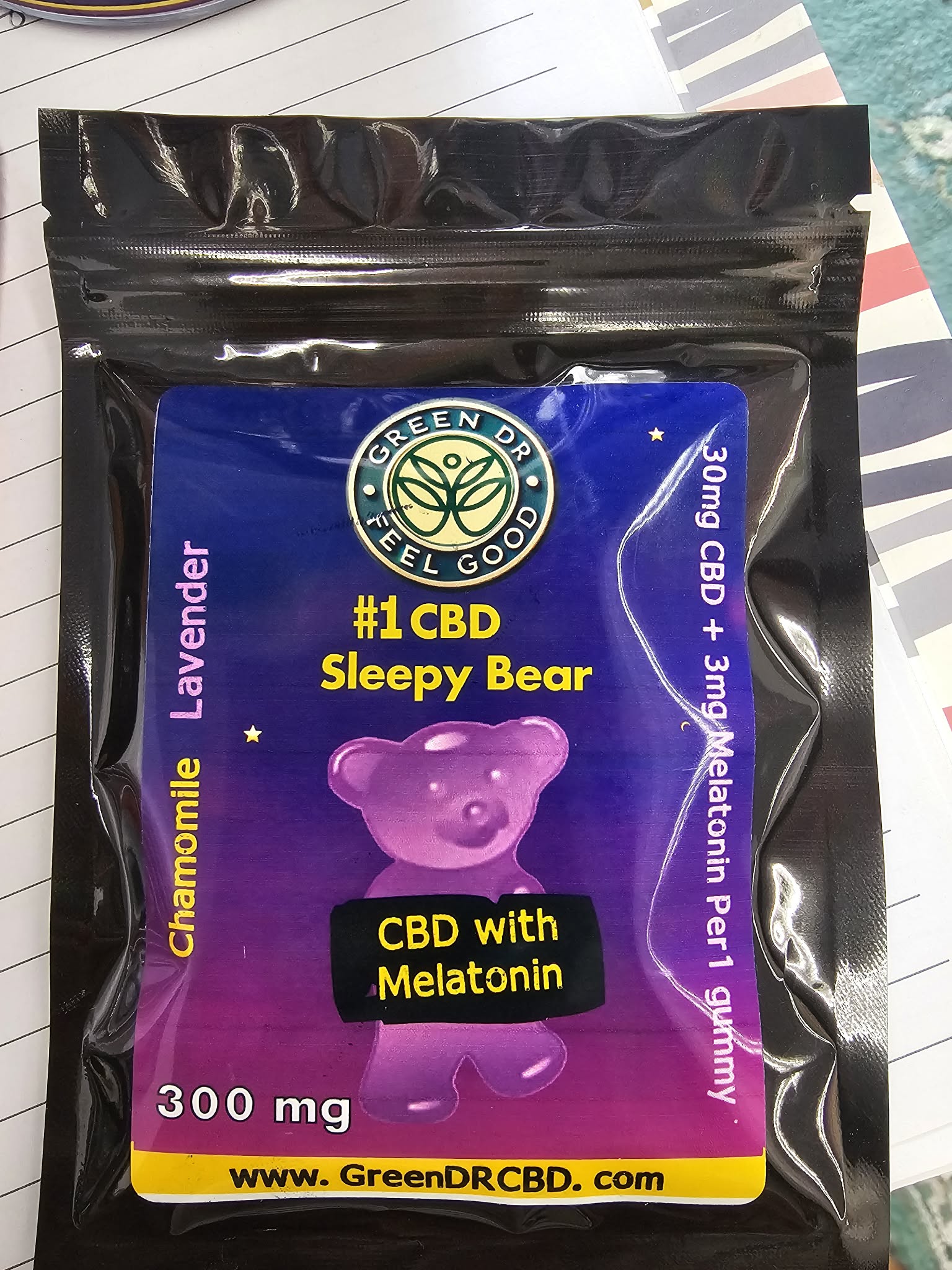 Green Dr Sleepy Bear CBD Gummies with Melatonin