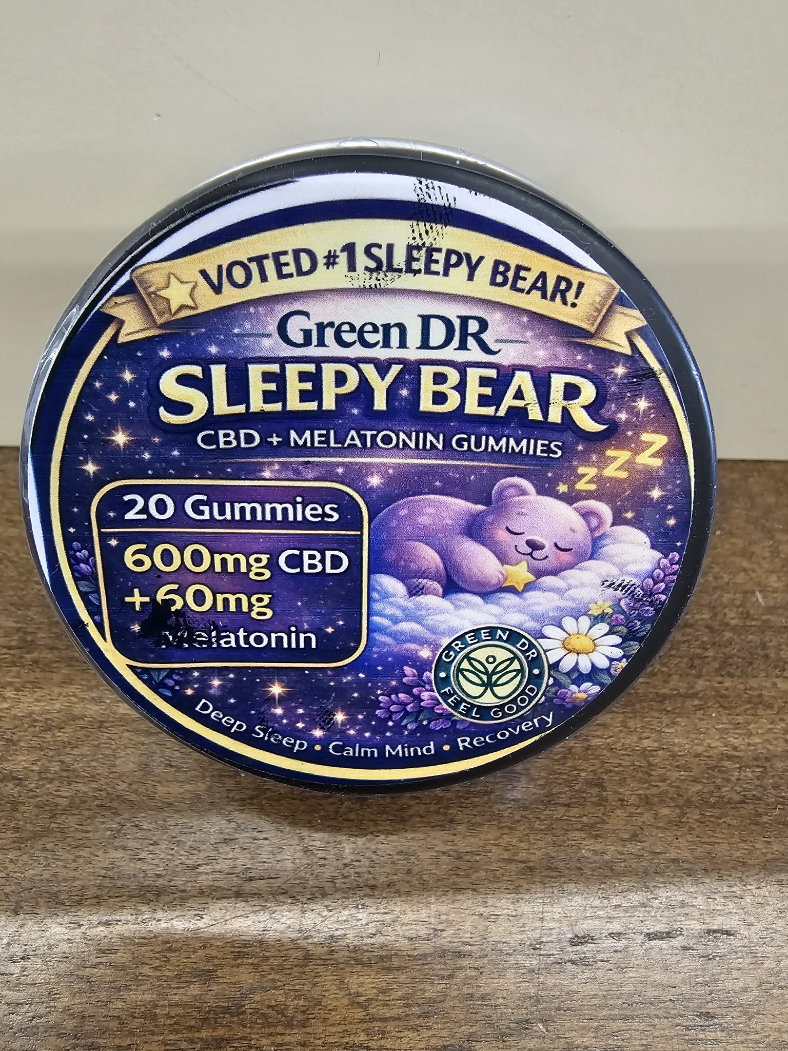 Green Dr Sleepy Bear CBD Gummies with Melatonin